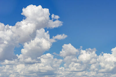 Low angle view of clouds in sky