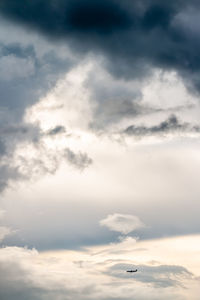 Low angle view of clouds in sky