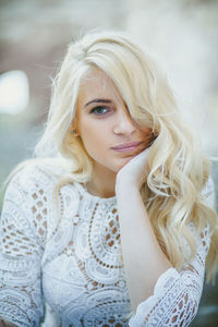 Portrait of beautiful woman