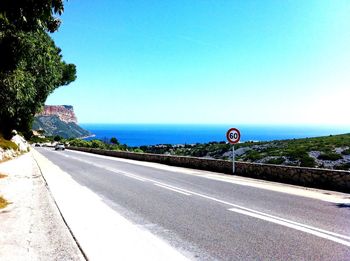 Road passing through landscape