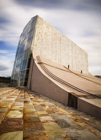 Low angle view of building against sky