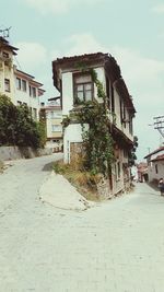 View of houses along street