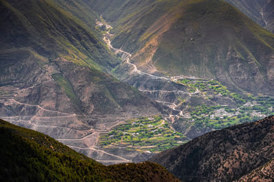 Aerial view of valley