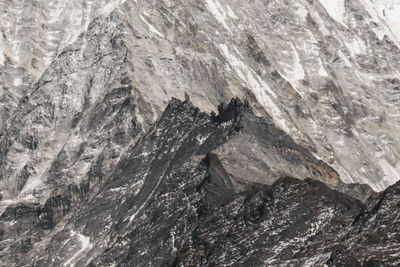 Rock formations on mountain