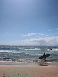 Scenic view of sea against sky