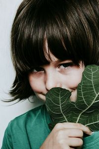 Close-up portrait of boy