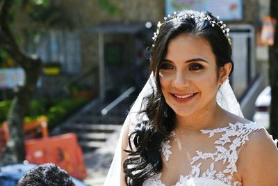 Portrait of young woman