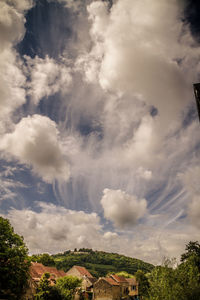 Scenic view of dramatic sky over landscape