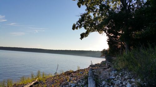 Scenic view of calm lake