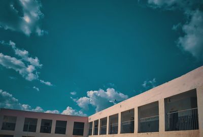 Low angle view of building against sky