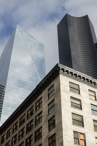 High rises, office buildings in downtown seattle, washington, usa