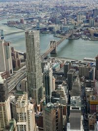 High angle view of cityscape