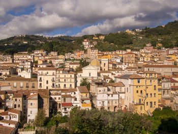 Townscape against sky