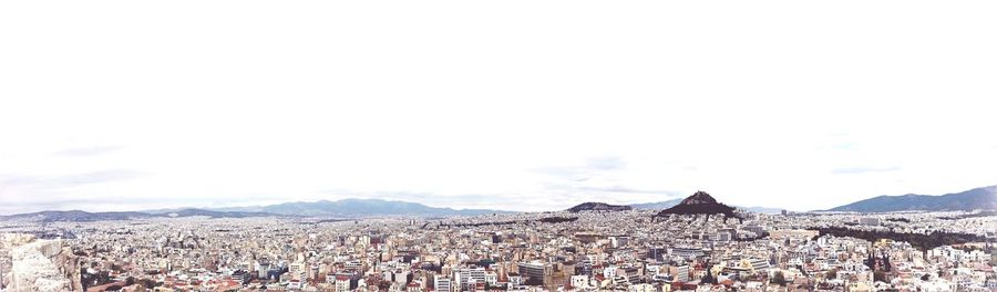 Panoramic shot of townscape against sky