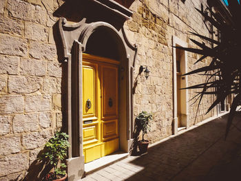 Entrance of building