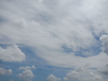 Low angle view of clouds in sky