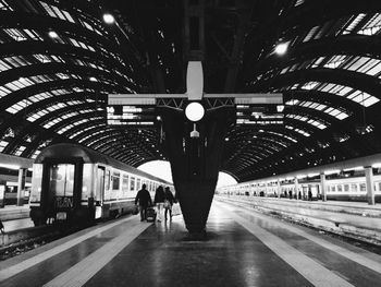 Railroad station platform