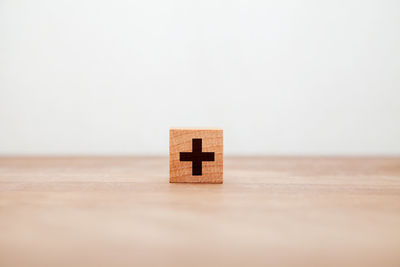Close-up of toy blocks against white background