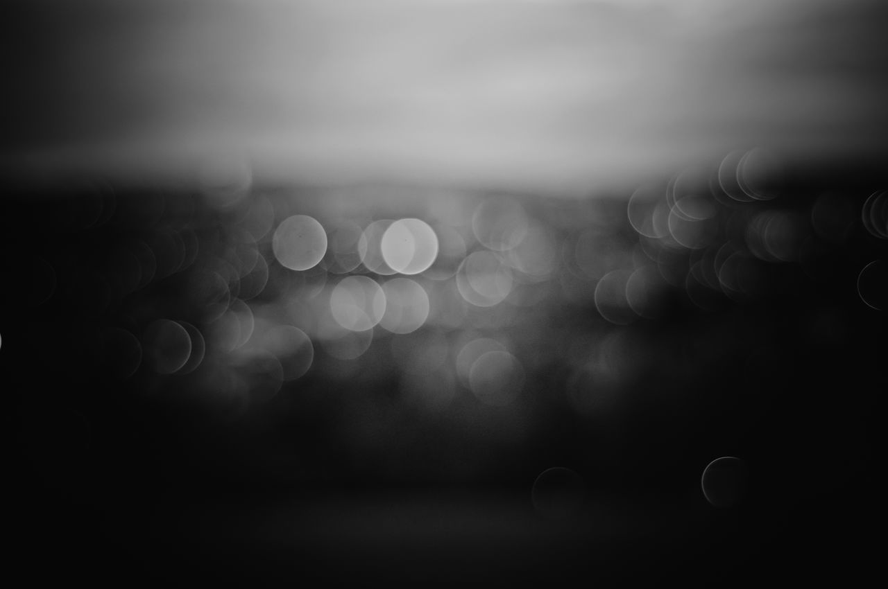 DEFOCUSED IMAGE OF LIGHTS