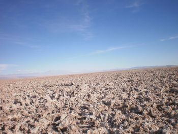 Scenic view of landscape against cloudy sky