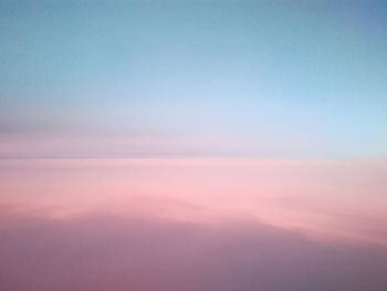 Scenic view of cloudscape against sky at sunset