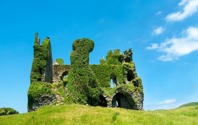 Low angle view of old ruins