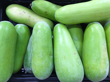 Full frame shot of wax gourd vegetables for sale at market stall