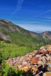 Lake blanche forest twin peaks wilderness, wasatch national forest in big cottonwood canyon utah. 