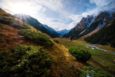 Scenic view of landscape against sky