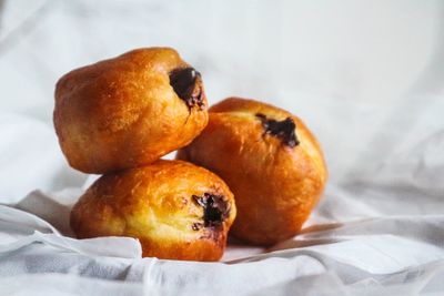 High angle view of oranges on table