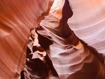 Low angle view of rock formations