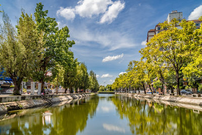 Chiang mai, thailand - 18 july 2022 - vew of the old town moat near tha phae gate in chiang mai