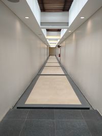 Empty corridor in building