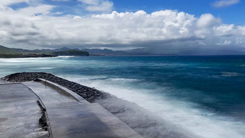 Scenic view of sea against sky