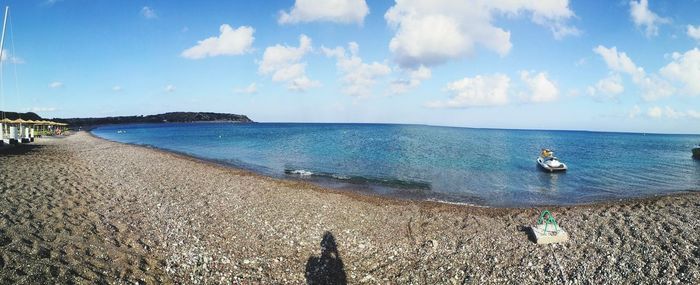 Panoramic view of sea against sky