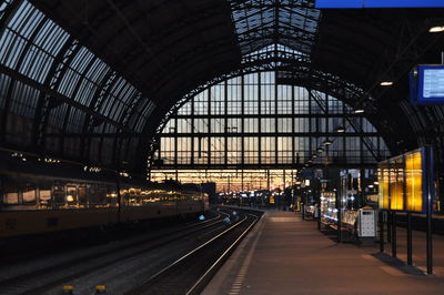 Railroad station platform