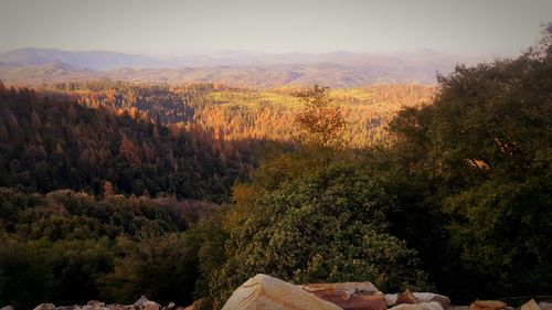 Scenic view of mountains