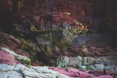 Rock formations in cave