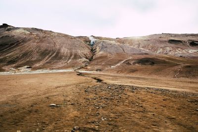 Scenic view of rocky mountains against sky