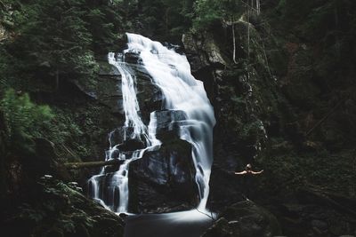 Waterfall in forest