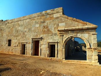 View of historic building against clear sky