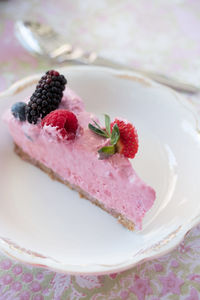 Close-up of ice cream in plate