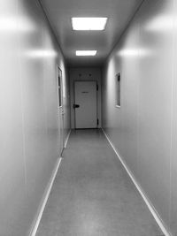 Empty corridor of building