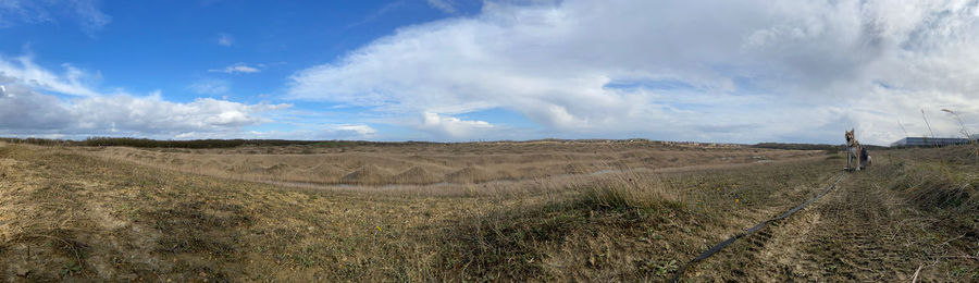 Panoramic view of landscape against sky