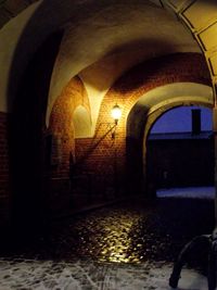 Interior of tunnel