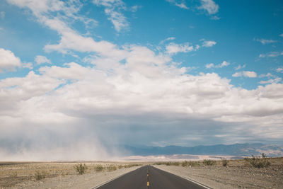 Road against sky