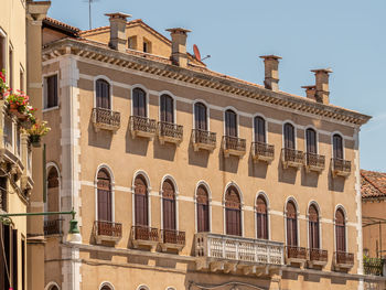 Low angle view of building against sky