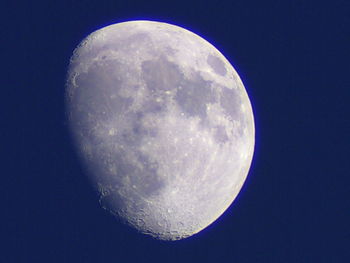 Scenic view of moon against sky at night