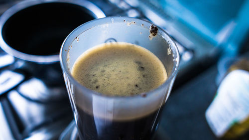 Close-up of drink on table