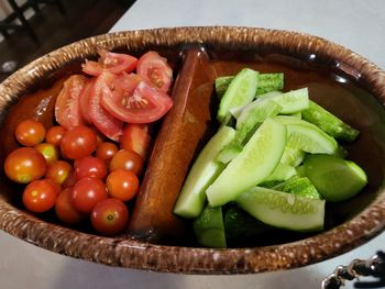 Close-up of vegetables in container